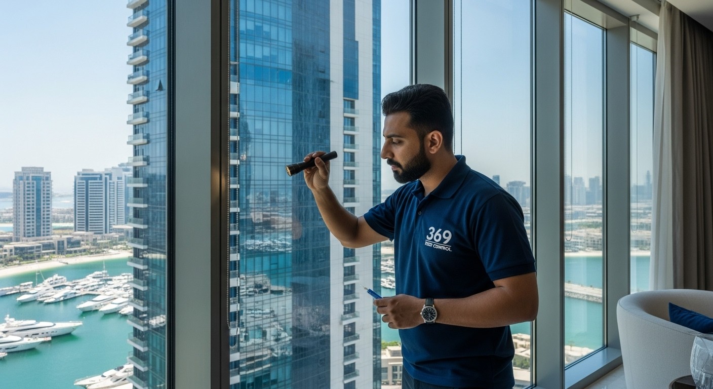 Advanced termite treatment being applied to a modern home's foundation in Dubai